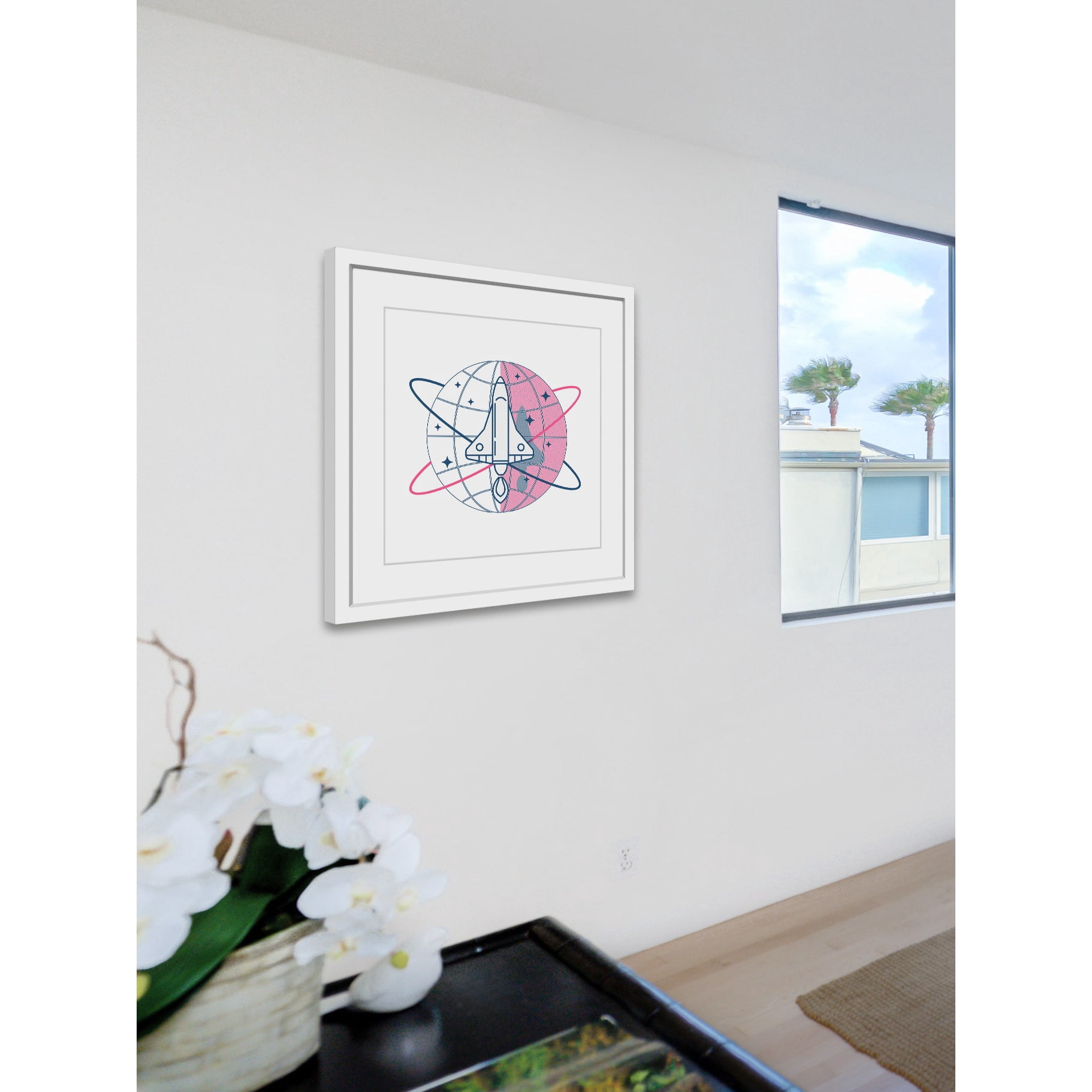 "Around the Globe" Framed Painting Print