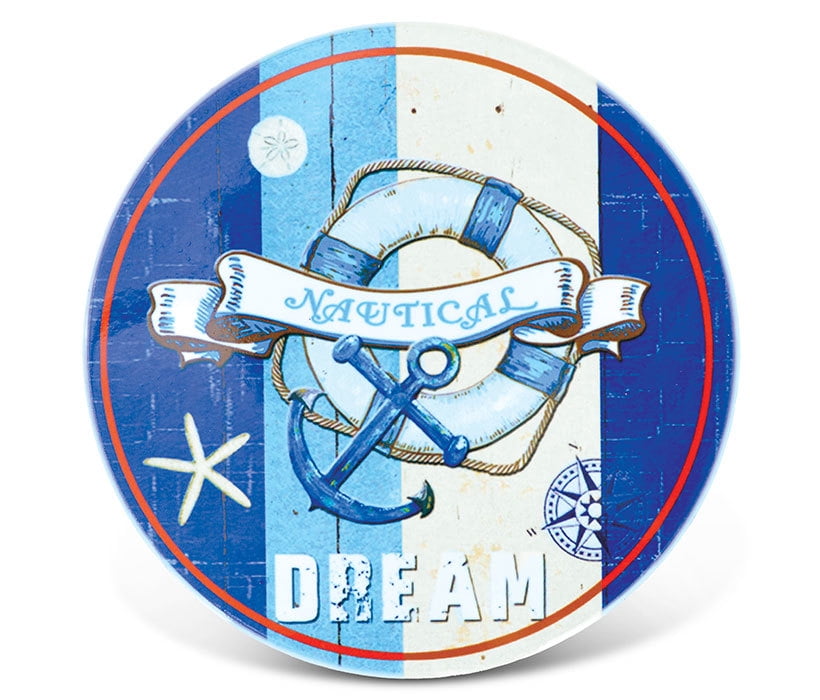 Puzzled Ceramic Coaster Nautical Dream 0 25 Inch Thick Intricate Meticulous Detailing Art Handcrafted Decorative Drinkware Board Coasters Coastal Maritime Beach Themed Home Kitchen Accessory Walmart Com Walmart Com
