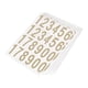 thumbnail image 1 of Calcomanías numéricas Unique Bargains 12345178900 50x25mm Dorado en Blanco 30 Hojas, 1 of 7