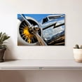 thumbnail image 2 of Elephant Stock Historical Airplane Propeller Wall Art - Horizontal Canvas Wall Art - Living Room Wall Decor - Photography Military Canvas - Black And Silver Decor - 12" x 8", 2 of 8