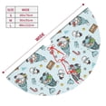 thumbnail image 3 of Sikiie Winter Wonderland Light Blue 30-48 inches {designName} Print Christmas Tree Skirt Snowman Xmas Tree Skirt with Edge Christmas Decorations for Holiday Party-30", 3 of 7