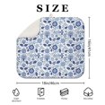 thumbnail image 4 of Pioneer Flower Floral Print Pattern Kitchen Dish Drying Mat 1 Pack, Ultra Absorbent Microfiber Drainer Mat, 16"x18", 4 of 6