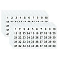 thumbnail image 1 of CNKOO Small Number Stickers  10 Sheets Colourful Number Stickers 1-50 Self Adhesive Round Numbered Stickers Label Sticker for Office Storage Inventory Classification Boxes, 1 of 6