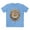 Carolina Blue, variant on Floral Shirt, Shirt with Flower, Tee Shirt with Antique Flower