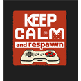 thumbnail image 2 of Keep Calm and Respawn Controller Youth Black Jogger Pants-Medium, 2 of 2