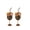 2PCS, variant on Leopard Print Glass Gift Set, Wine Glass With Wooden Charcuterie Topper, Drinkware with Reusable Straw for Cocktail, Home Entertaining and Girls Night