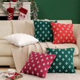 thumbnail image 4 of Set Of 2 Decorative Throw Pillow Covers Rhombic Jacquard Pillowcase Soft Square Cushion Case For Summer Couch Sofa Bed Bedroom Living Room, 18x18 Inch, 4 of 4