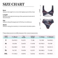thumbnail image 4 of Kdxio Cool Red Off-Road Vehicle Print Women's 2 Piece High Waisted Wrap Spaghetti Strap Summer Swimsuit Bikini Set-Medium, 4 of 7