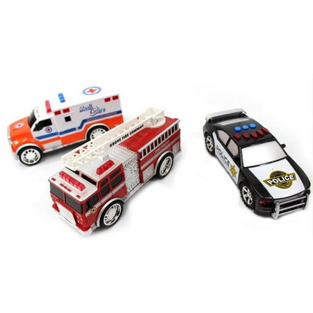 AZ Trading & Import PS2014 Kids Emergency Vehicle Playset with Fire Truck  Police Car & Ambulance price history on PriceWatchPro