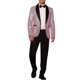 thumbnail image 2 of CHAQUETA DE DEPORTIVA CON LENTEJUELAS PARA HOMBRES INSPIRE CHIC, CON SOLAPA DE CHALECO Y UN BOTÓN, BLAZER BRILLANTE PARA BODA EN COLOR ROSA, 2 of 7
