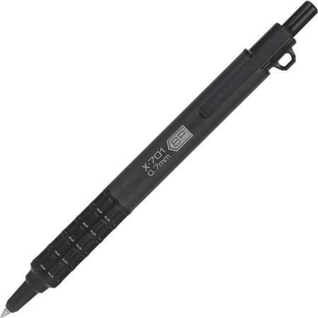 Zebra Ballpoint Pens Retractable Stainless Steel .7mm Black 29811