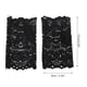 thumbnail image 3 of Guantes sin dedos bloqueadores del sol de flores para mujeres, color negro, 1 par de Unique Bargains., 3 of 5