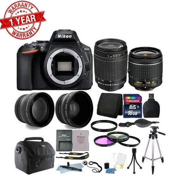 Nikon Appareil Photo D3400 24MP D-SLR avec Objectif 18-55mm 70-300mm et Kit d'Accessoires 32GB