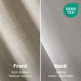 thumbnail image 2 of Sleep Zone 100% Blackout Curtains for Bedroom Full Light Blocking Curtains, Two-Sided Reversible Window Curtain for Living Room 2 Panels, 52" x 63" Coffee, 2 of 8