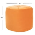 thumbnail image 3 of SAFAVIEH Hawkem Modern Velvet Ottoman, Orange, 3 of 7