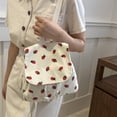 thumbnail image 2 of Weebloom Strawberry School Backpack For Kids Girls Elegant Large Capacity Casual Backpack For Fall Winter Versatile Daypack Bookbag Elementary Middle School White, 2 of 8