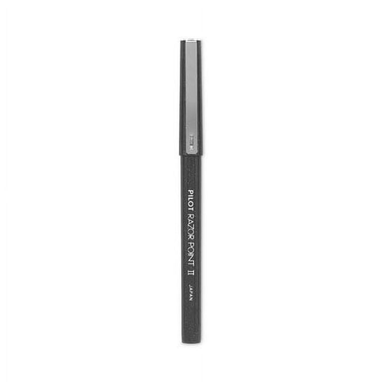 Razor Point II Super Fine Line Porous Point Pen, Stick, Ultra-Fine 0.2 mm, Black Ink, Black Barrel, Dozen Razor Point II Super Fine Line Porous Point Pen, Stick, Ultra-Fine 0.2 mm, Black Ink, Black Barrel, Dozen