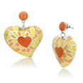 thumbnail image 1 of High Polished No Plating Stainless Steel Earrings with Epoxy, Multi Color, 1 of 1