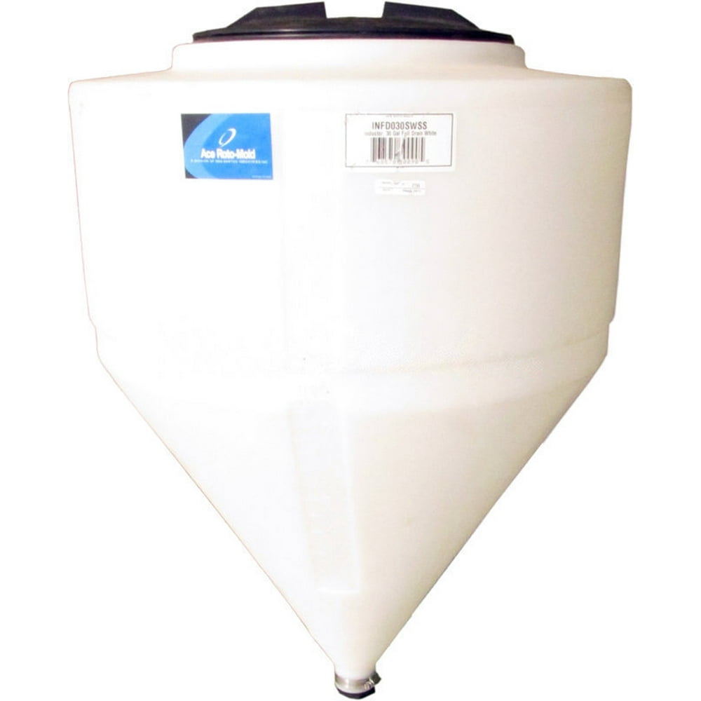 30 Gallon Full Drain Cone Bottom Inductor Tank (no stand) Water
