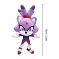 thumbnail image 3 of Muñeco de gato morado de peluche de 32 cm, juguete de dibujos animados para niños y niñas, regalo de cumpleaños y Navidad, 3 of 12