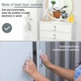thumbnail image 5 of Juego de 12 tiradores para muebles de cocina de cuero con tuercas, pomo anticolisión para puerta de armario, cajón, aparador, color blanco, 5 of 5