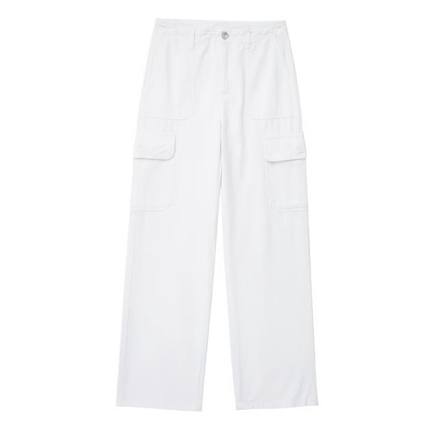 Timegard Pants for Women Straight Leg Solid Color Cargo Pants Lounge Pants with Pockets Fall Outdoor