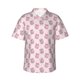 thumbnail image 1 of Fotbe Pink Disco Ball Camisa Hawaiana para Hombre Unisex – Camisa Casual de Verano con Botones de Manga Corta de Algodón y Lino,X-Large, 1 of 7