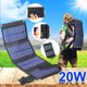 thumbnail image 4 of Paneles solares 20W Premium monocristalinos Faltbares Solarladegerät Kompatibel mit Solargeneratoren, Phonen, Tablets, für Outdoor-Aktivitäten, 4 of 4