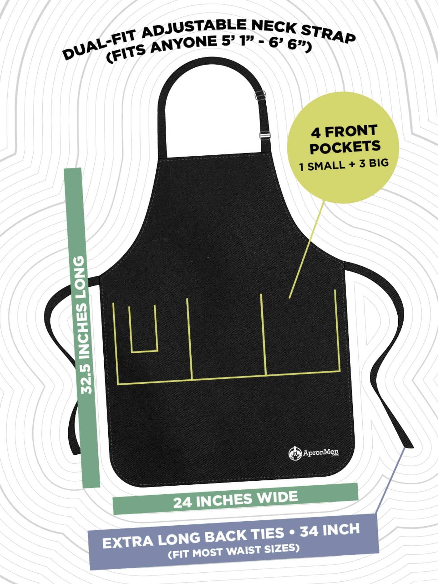 Apron for Men - Mr. Good Looking is Cooking - Personalized Men Birthday  Gifts Apron with Pockets