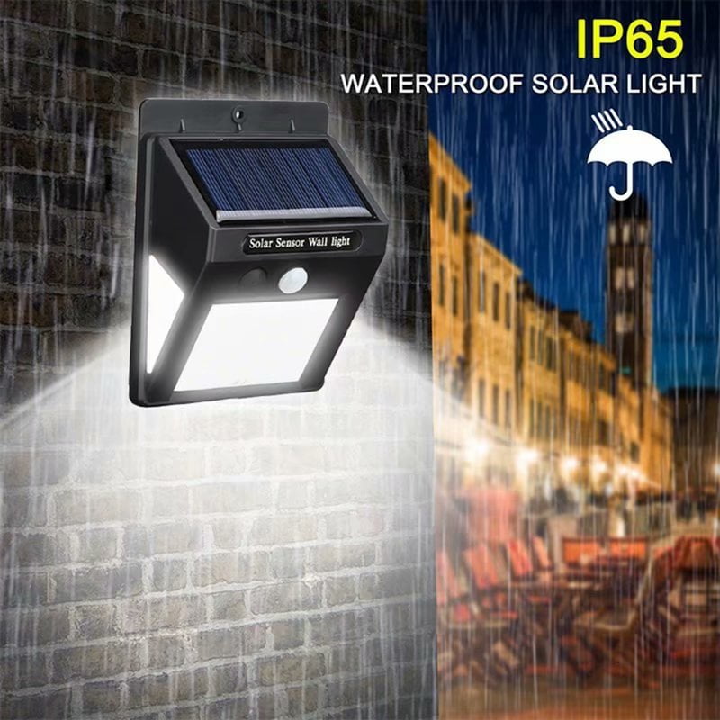 Waterproof 30 LED Solar Power PIR Motion Sensor Garden Wall Light#^ 