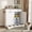 White, Double Door, variant on Tilt Out Trash Can Cabinet with Dog Bowl, 10 Gallons Dog Feeding Station with Storage, Dog Food Cabinet with Hideaway Drawer for Kitchen, Living Room,Laundry Room