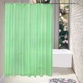 thumbnail image 5 of Clear Colorful PEVA Shower Curtain Liner Waterproof Lightweight Frosted with Weighted Magnets Rustproof Grommets 70x70 Inches for Bathroom Blue Green White PVC-Free Durable Quick-Dry, 5 of 5