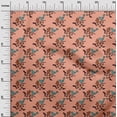 thumbnail image 2 of oneOone Georgette Viscose Fabric Leaves|Bird & Floral Block Print Sewing Fabric BTY 42 Inch Wide, 2 of 4