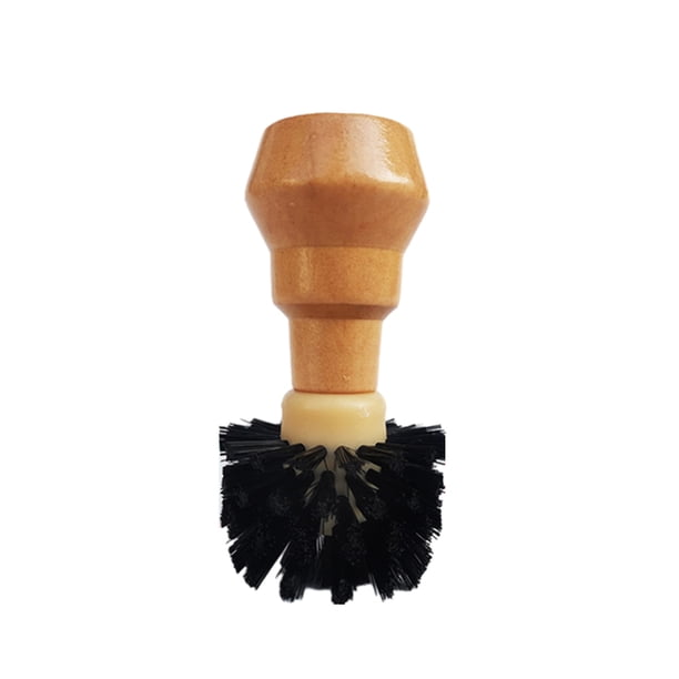 Injueey Cepillo de limpieza de manipulaciones, máquina amoladora con mango, herramientas para quitar el polvo, suministros para el hogar, Juegos de servir café y té para recipiente de 51 mm/54 m
