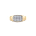 thumbnail image 2 of 10kt Yellow Gold Mens Round Diamond Cluster Ring 1/4 Cttw, 2 of 2