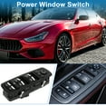 thumbnail image 2 of Interruptor de ventana eléctrica único para el lado del conductor delantero para Maserati Ghibli Levante Negro, 2 of 7