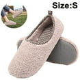 thumbnail image 1 of Pantuflas de mujer, cómodos zapatos de interior con espuma viscoelástica, cálidas zapatillas de casa con forro polar de felpa, zapatos de casa antideslizantes con espalda cerrada Ormromra 221842-2, 1 of 9