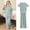 k-1321Green2631, variant on SONGGE Girls Summer Outfit Sets Soft Ribbed Round Neck Short Sleeve O-Neck Tops With Long Pants Set Casual Comfortable Loungewear Toddler Kids Cartoon Fashionable Clothes Sets
