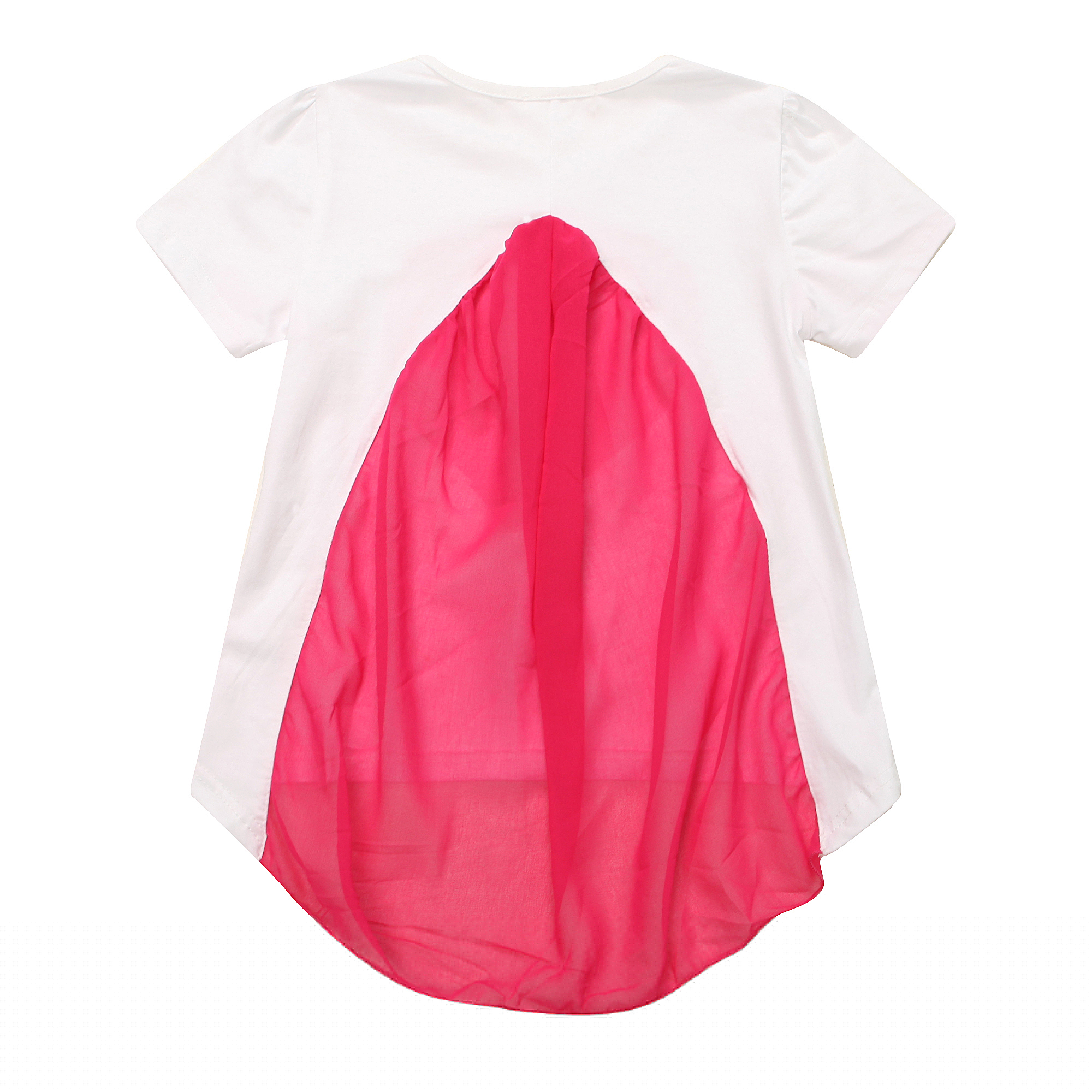 thumbnail image 2 of Richie House Girls' Short sSleeve with Heart-shaped Print RH1546, 2 of 2