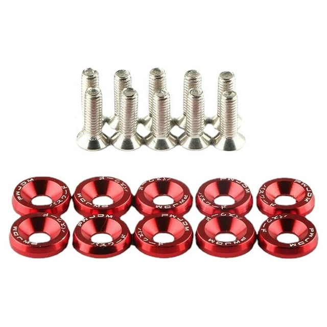 Ruiboury Joints de Vis de Voiture Robustes et Durables pour des Modifications de Voiture Fiables Vis Rouge 1 Ensemble