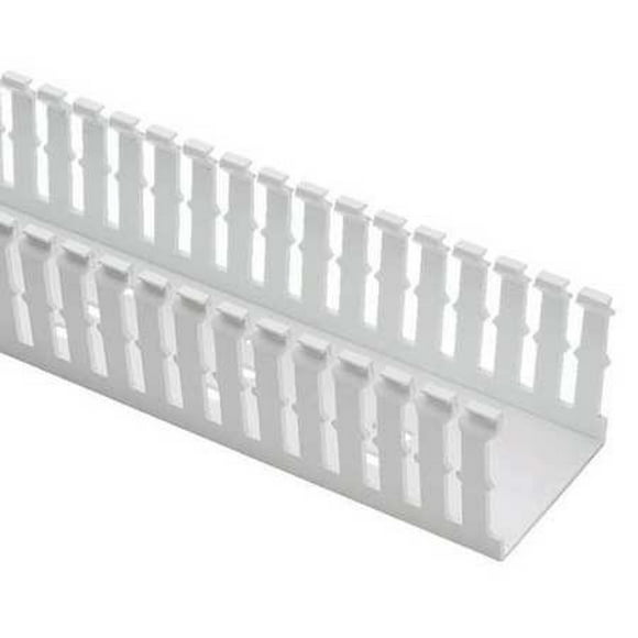 PANDUIT F4X5WH6 Wire Duct,Narrow Slot,White,4.25 W x 5 D