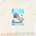 thumbnail image 4 of Inktastic Seal Cute Sea Lion Girls Toddler Dress, 4 of 5