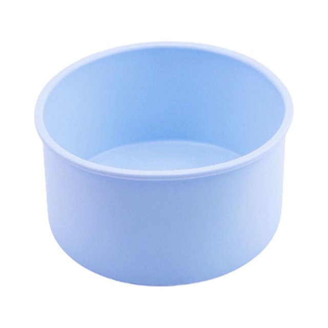 Molde de silicona Farfi para tartas de 10, 15, 20 y 25 cm, fácil de desmoldar, resistente al calor, redondo, para repostería de cocina (azul claro, 10 cm)
