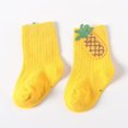 thumbnail image 4 of 5 pairs Cute Fruit Baby Socks Toddler Cotton Ankle Socks Boys Girl Unisex Spring Loose Socks Indoor Socks for Child, 4 of 5