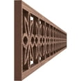 thumbnail image 3 of Ekena Millwork 46 3/8"W x 4"H x 3/8"T Daisy Fretwork Moulding, Walnut, 3 of 13
