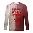 thumbnail image 4 of Blusas y camisas de manga larga con cuello redondo para hombre, moda informal, estampado, deportivas, de manga larga, cuello redondo, blusas, camisas para hombre, blusa de poliéster, 4 of 5