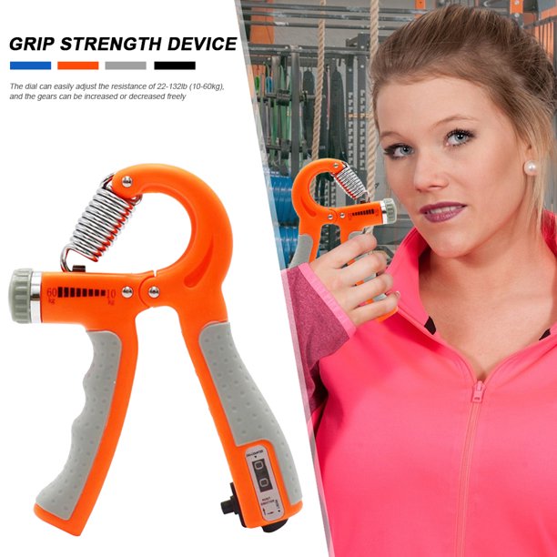 Agarre de mano Ndcxsfigh resorte ajustable fuerza de mano contable color naranja