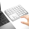 thumbnail image 2 of Teclado Numérico 2.4G USB Compatible Con El Diente Recargable 35 Llaves (plata) Azul, 2 of 9