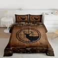 thumbnail image 3 of Homewish Deer Moose Elk Bedding Comforter Set, Jungle Hunting Wildlife Twin Comforter Sets, Southwestern Cabin Reversible Bedding Set, Microfiber Bedroom Decor, 2pcs, 3 of 9