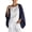 Blue, variant on Lightweight cotton rayon linen-look shrug, Women's Cotton Linen Shrug Jackets Kimono Poncho Loose Cover Ups